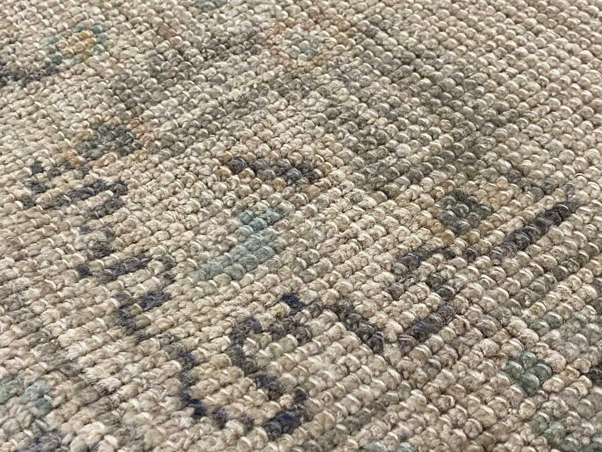 5x7 Gray and Ivory Turkish Oushak Rug