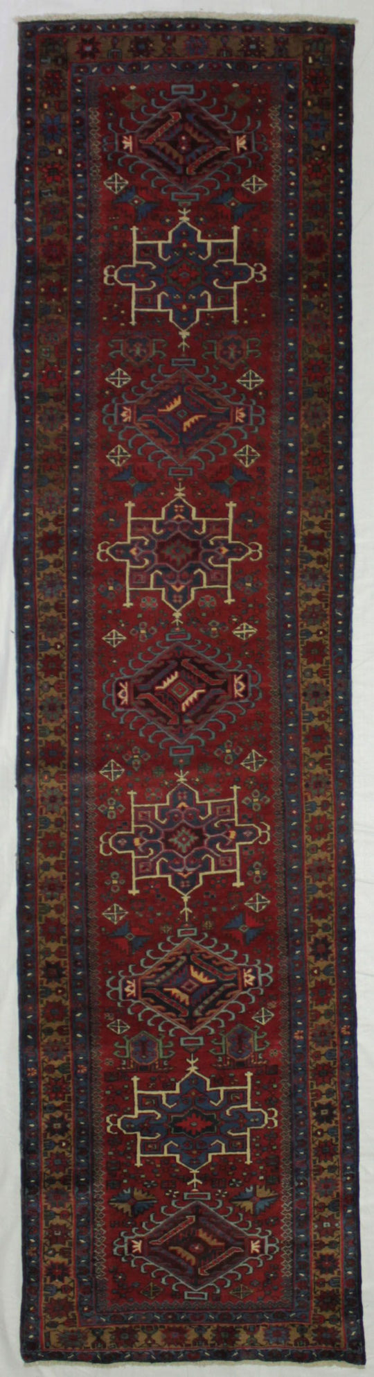 3x11 Red and Gold Persian Runner