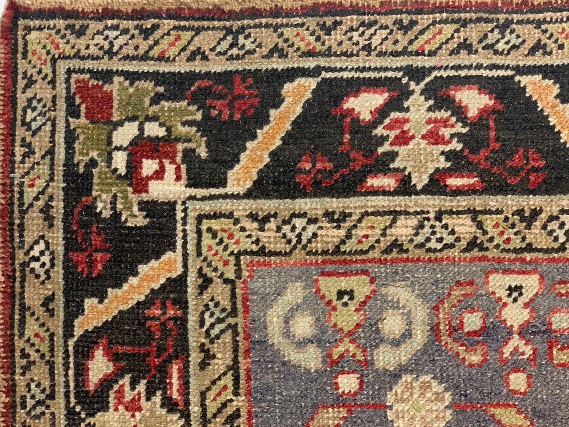 5x8 Red and Black Turkish Tribal Rug