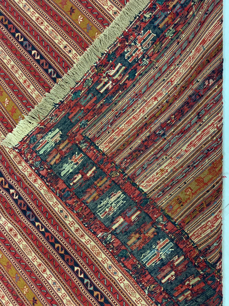 7x10 Multicolor Turkish Patchwork Rug