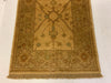 3x11 Beige and Green Turkish Oushak Runner