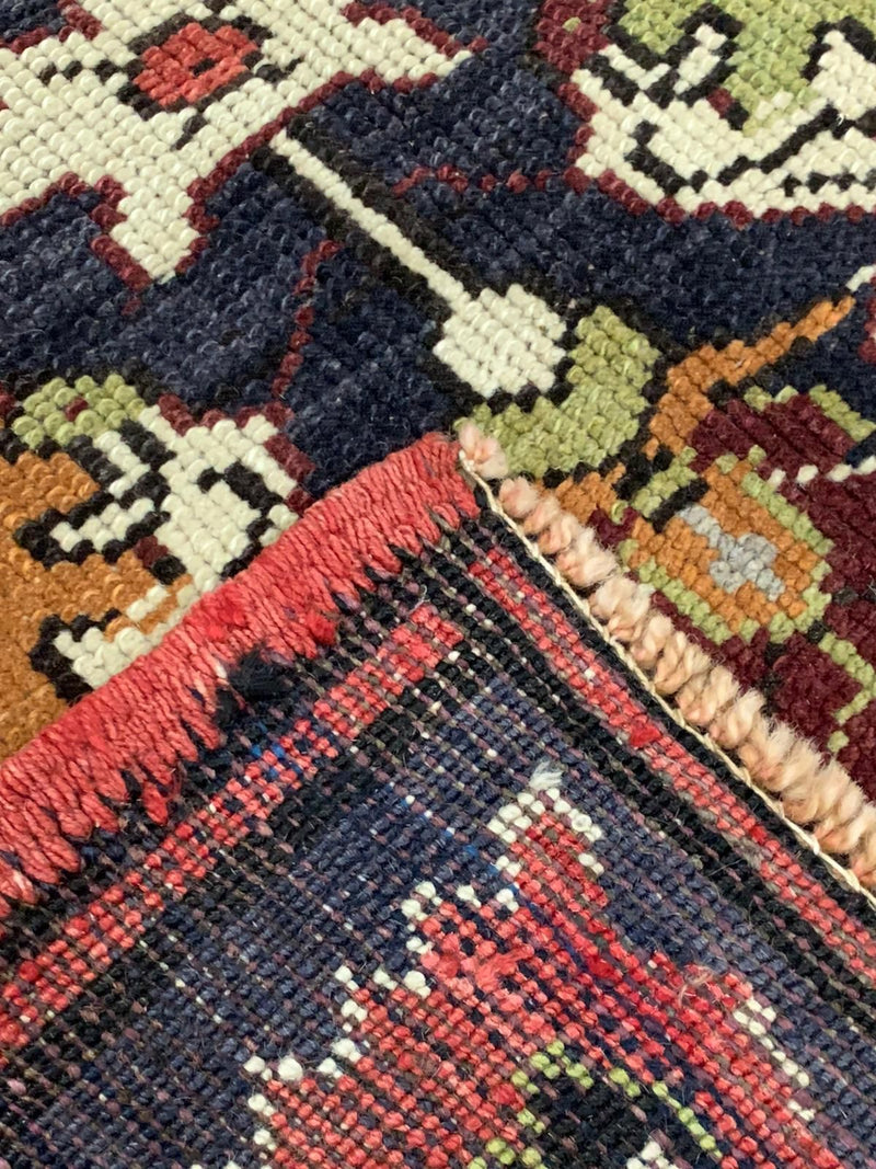 5x11 Red and Navy Turkish Tribal Runner