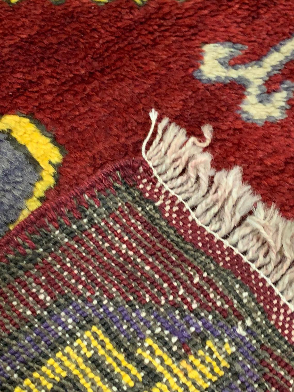 4x12 Red and Beige Turkish Tribal Runner