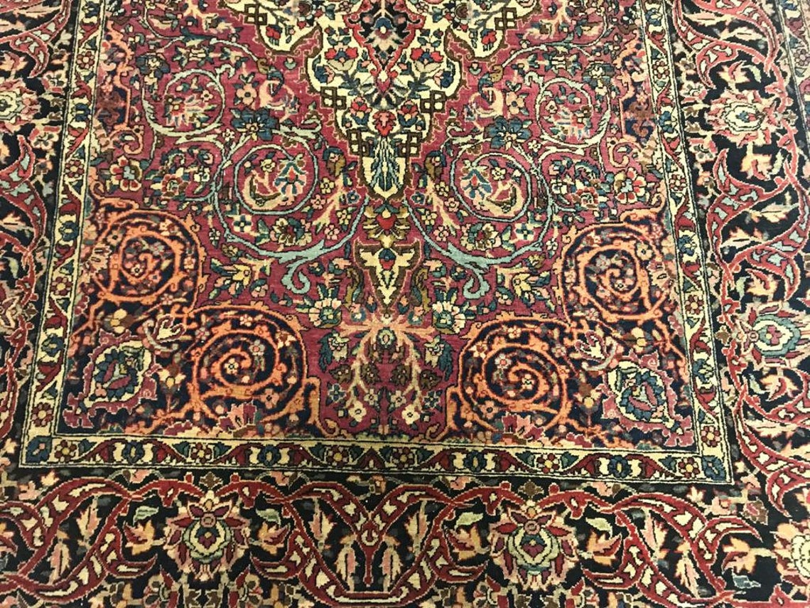 5x7 Red and Black Persian Traditional Rug