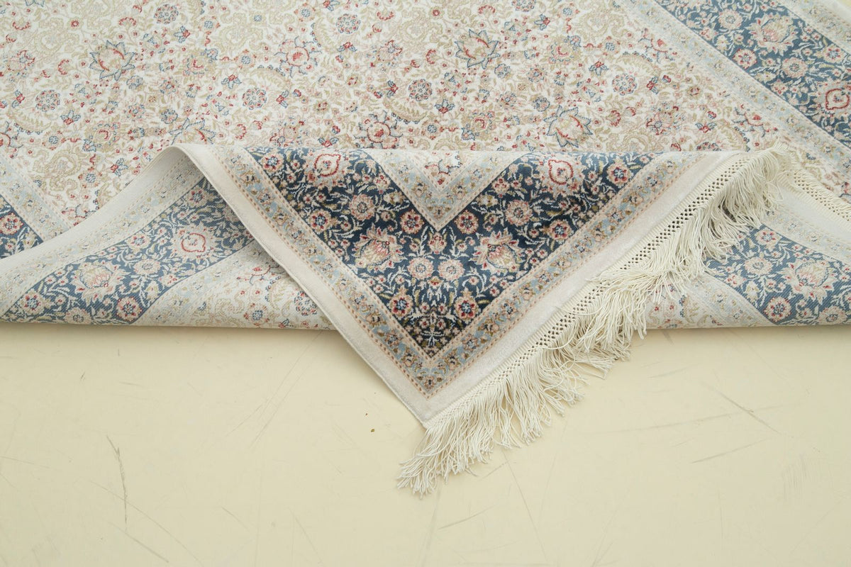 3x10 Ivory and Blue Turkish Antep Runner