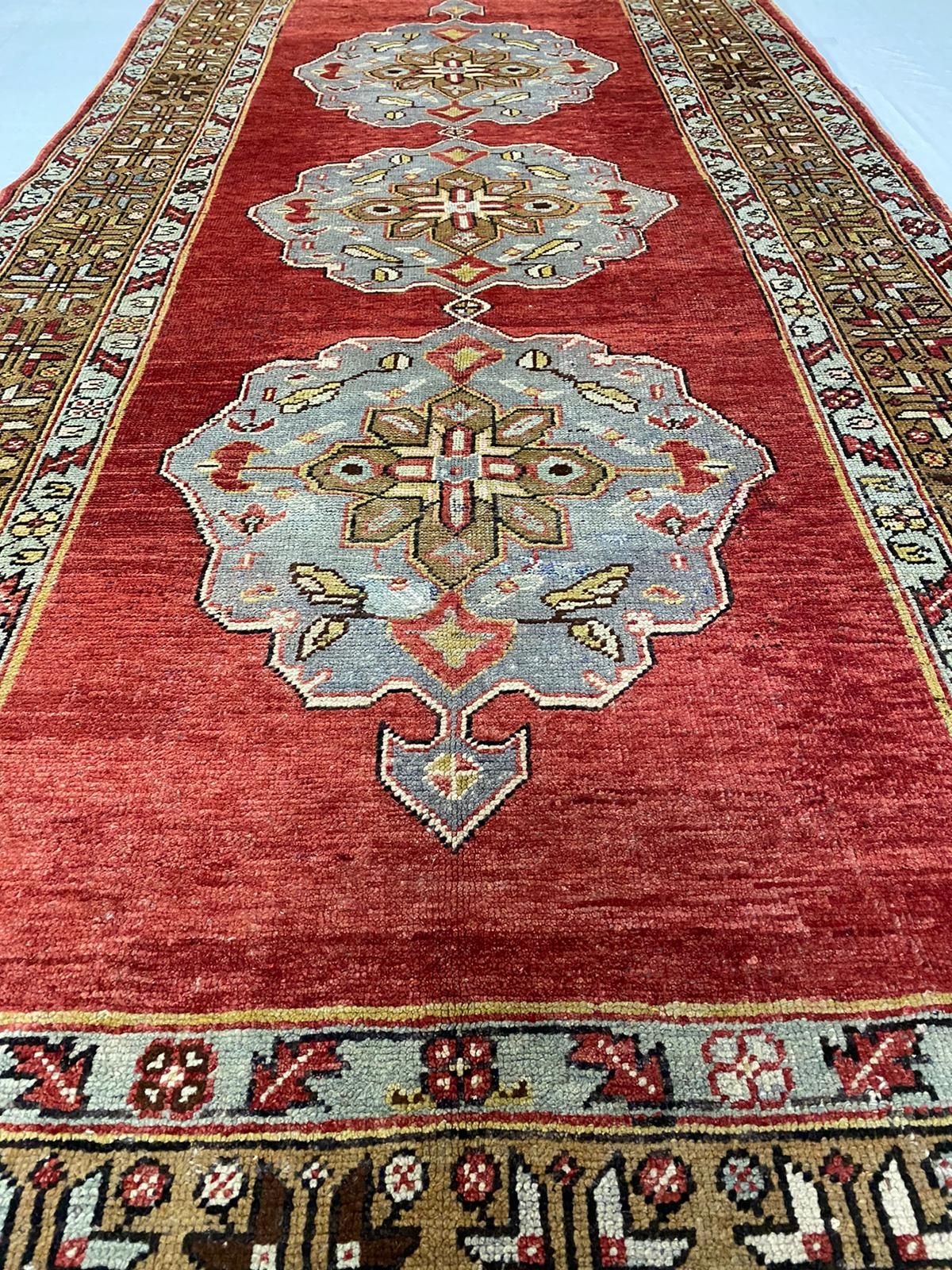 5x11 Red and Rust Turkish Tribal Runner