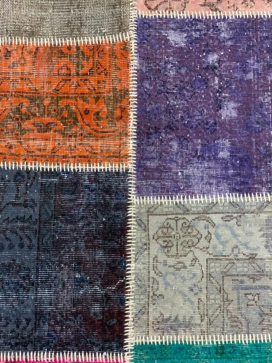 5x8 Multicolor Turkish Patchwork Rug