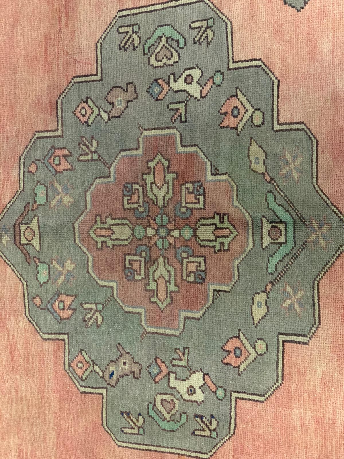 5x11 Rust and Gray Anatolian Turkish Tribal Runner