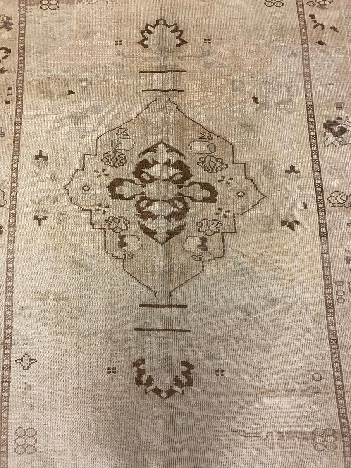 5x8 Gold and Brown Turkish Tribal Rug