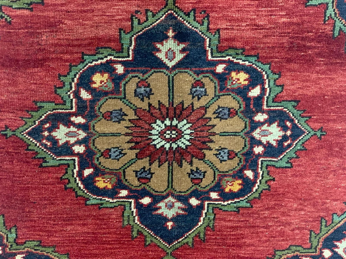 5x11 Red and Gold Turkish Tribal Runner