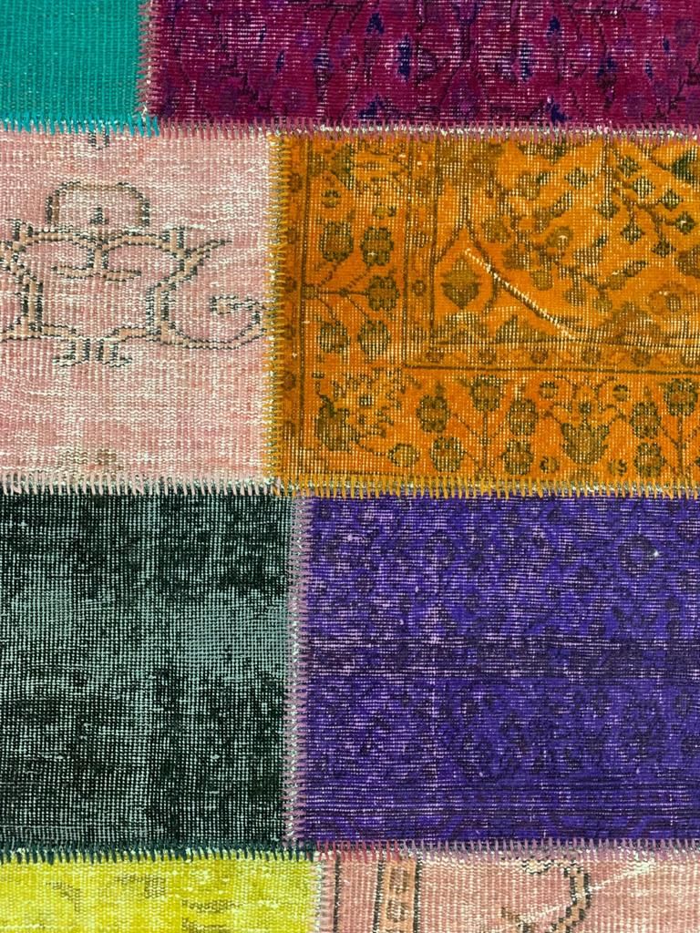 8x11 Multicolor Turkish Patchwork Rug