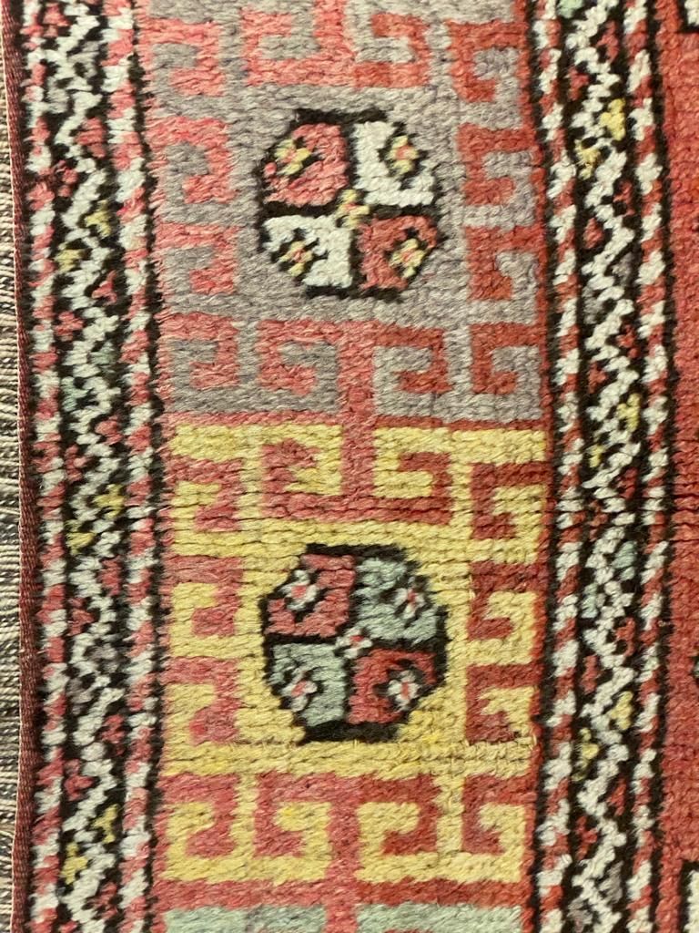 5x7 Red and Multicolor Turkish Tribal Rug