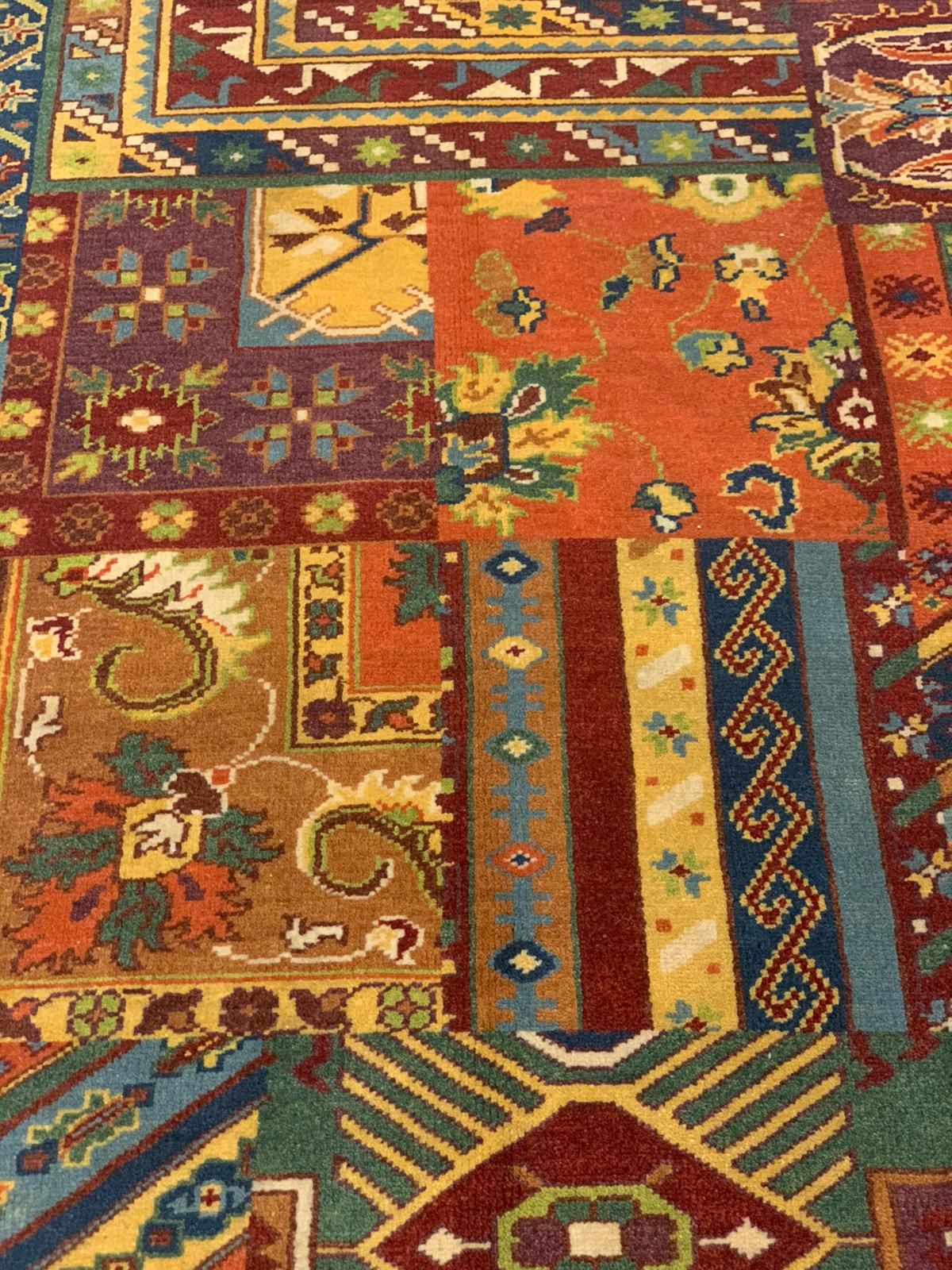 6x8 Vintage Turkish Patchwork Rug