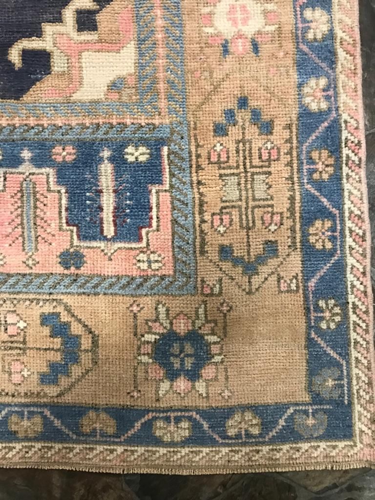 5x8 Pink and Purple Turkish Tribal Rug