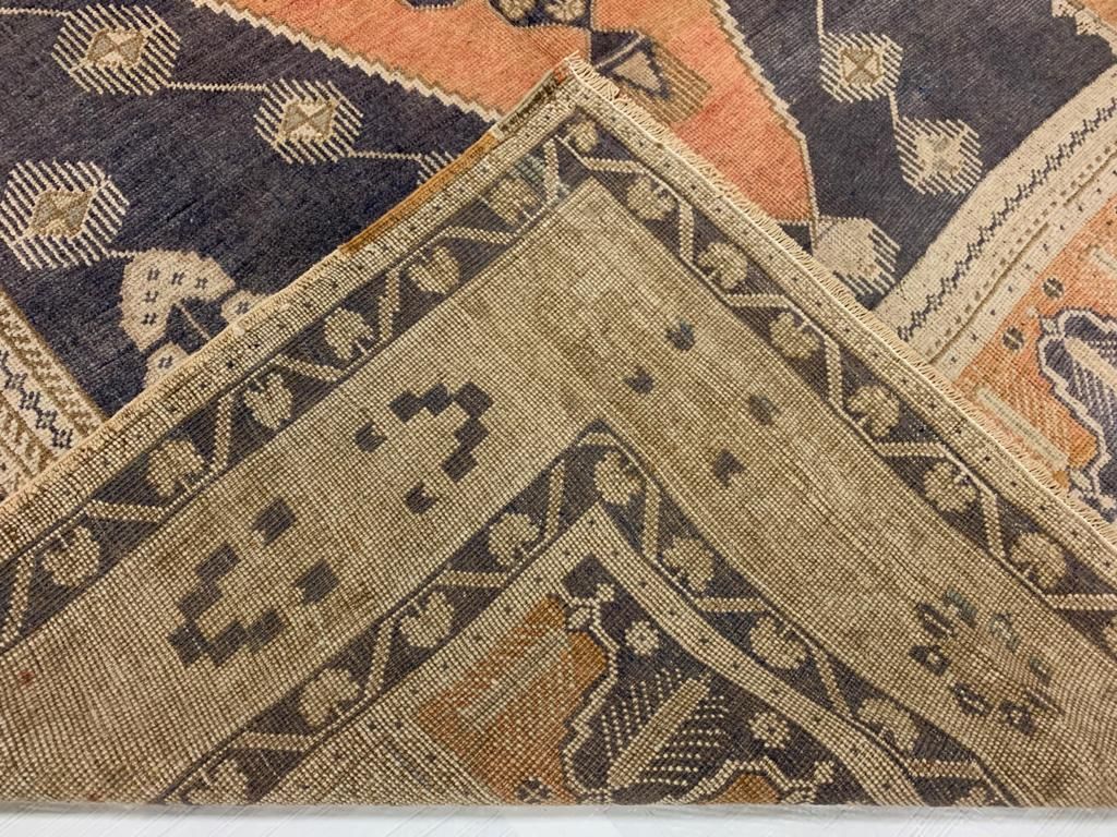 6x12 Orange and Purple Turkish Tribal Runner