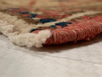 Vintage Handmade 5x9 Red and Green Anatolian Turkish Tribal Distressed Area Rug