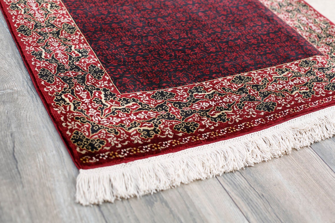 2x4 Red and Gold Turkish Anatolian Rug