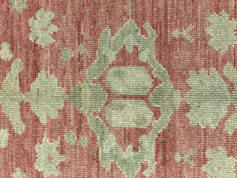 5x7 Red and Beige Turkish Oushak Rug