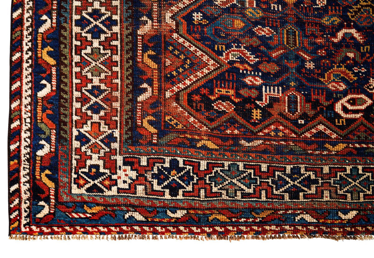 6x7 Brown and Brown Persian Tribal Rug