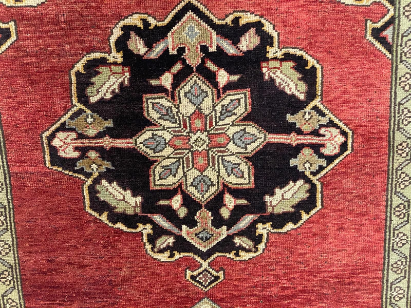 5x11 Red and Black Turkish Tribal Runner