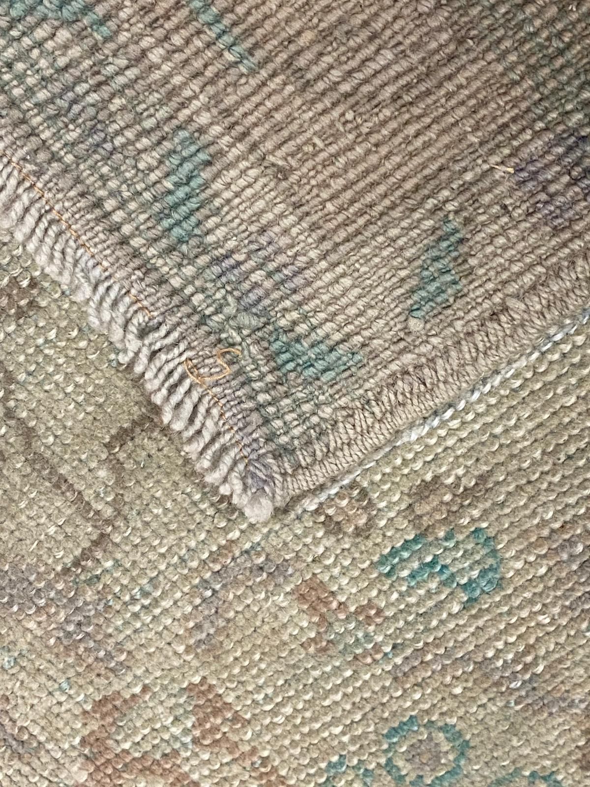 4x8 Ivory and Gold Turkish Tribal Rug