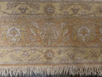 4x6 Ivory and Ivory Anatolian Tribal Rug