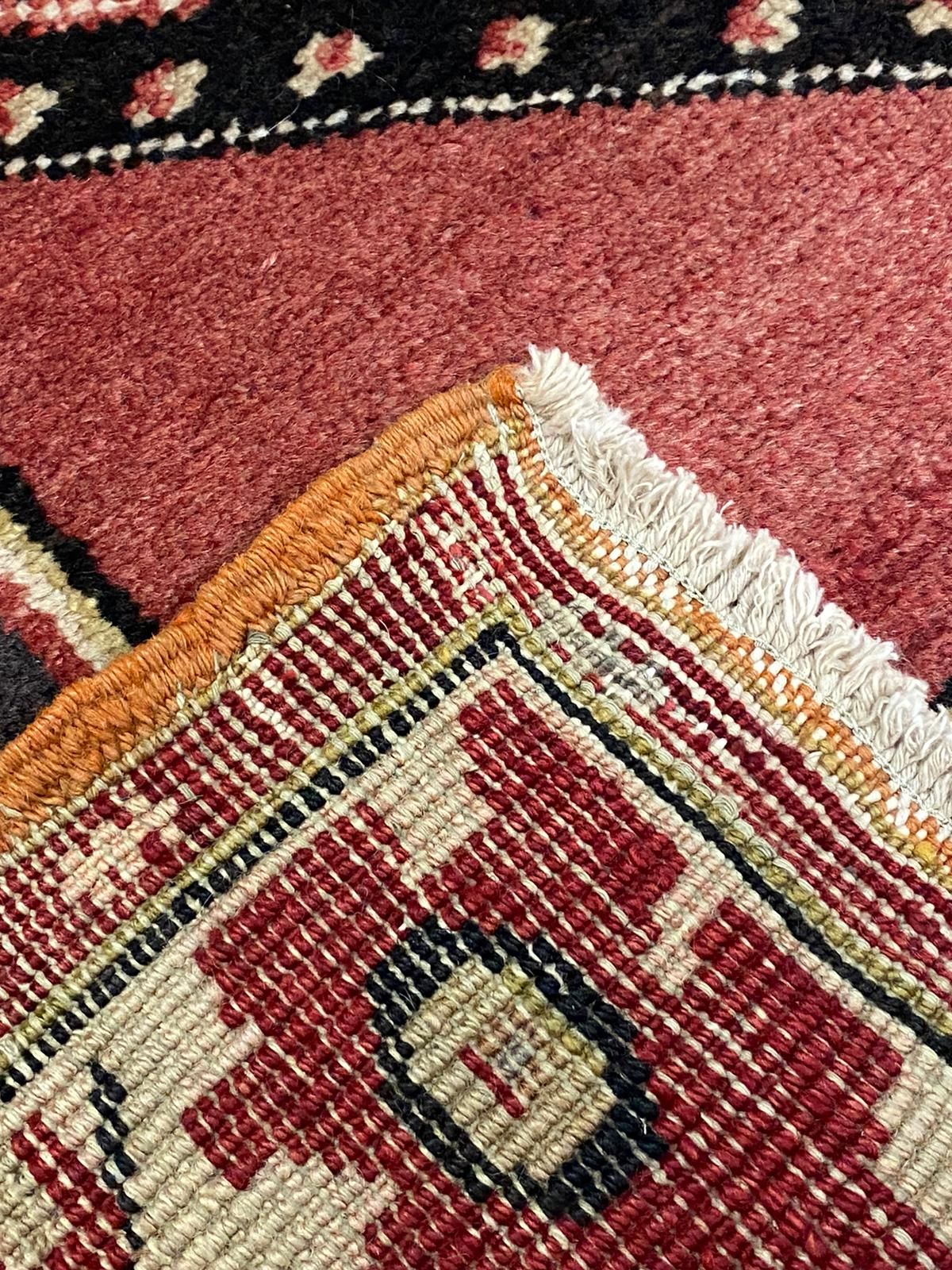 4x8 Rust and Ivory Turkish Tribal Runner
