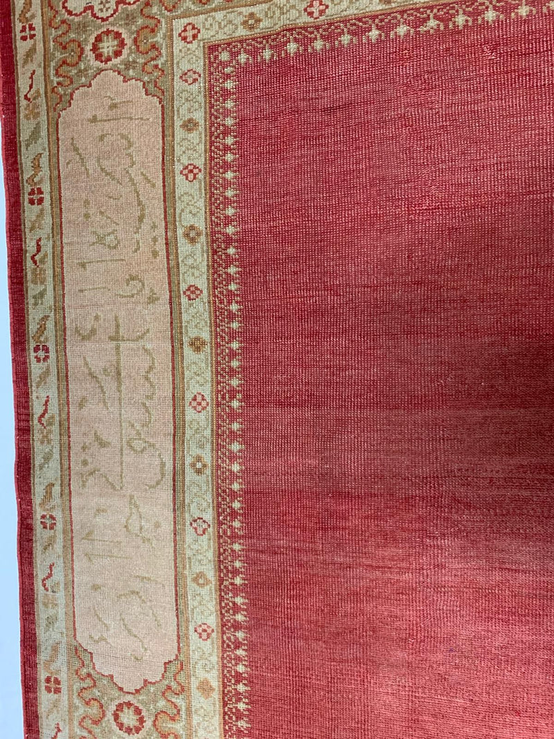7x10 Red and Gold Turkish Traditional Rug
