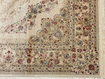 5x8 Ivory and White Turkish Antep Rug