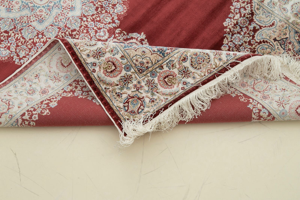 3x10 Red and Ivory Turkish Antep Runner