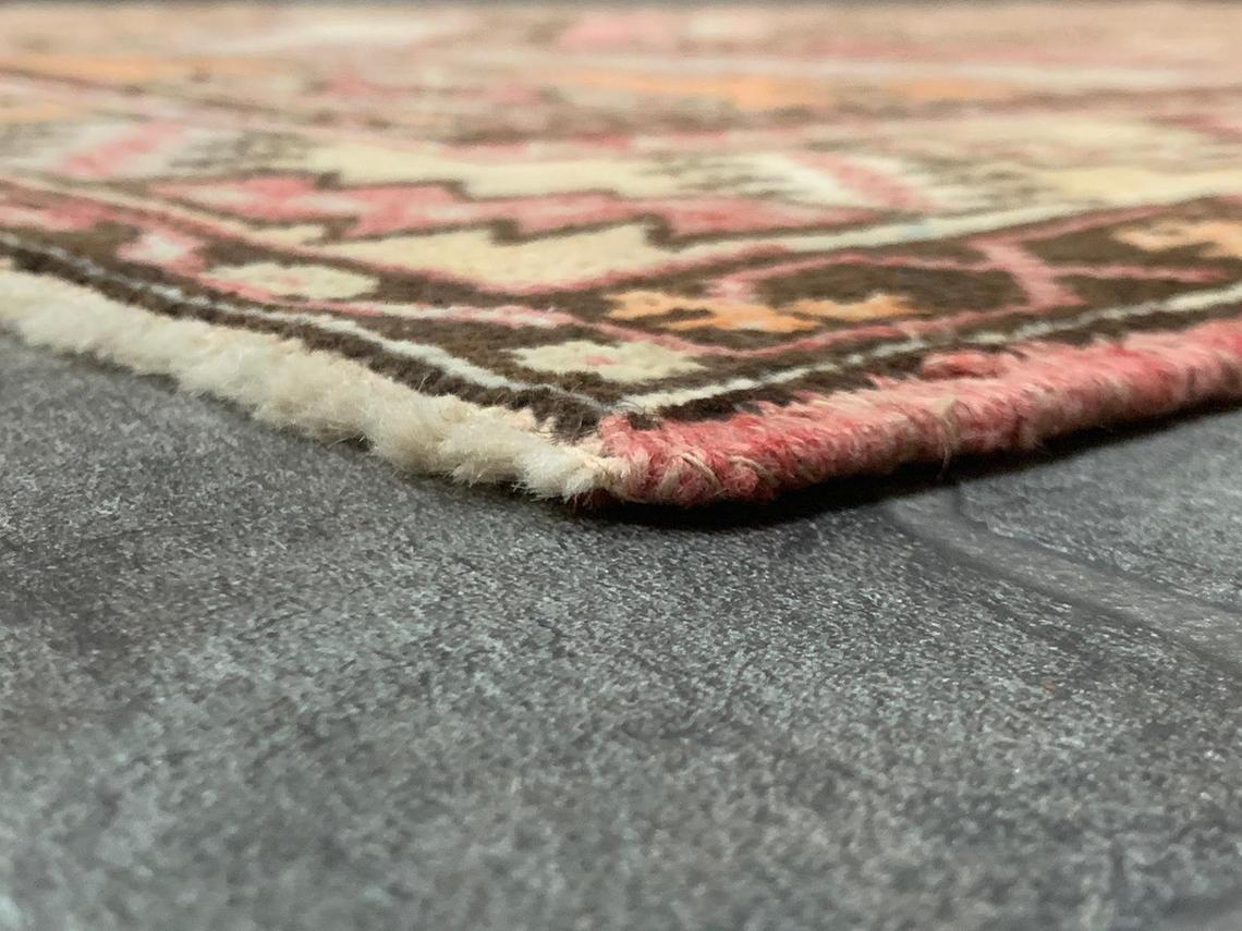 4x6 Red and Beige Turkish Tribal Rug