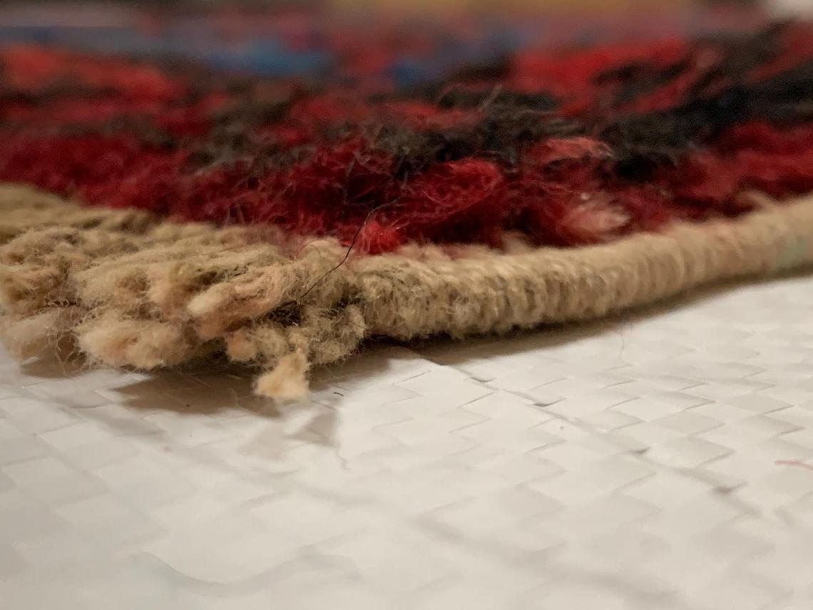 6x11 Navy and Red Turkish Tribal Rug