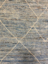 8x10 Blue and Ivory Modern Contemporary Rug