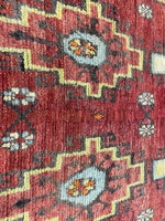 4x10 Red and Gold Turkish Tribal Runner