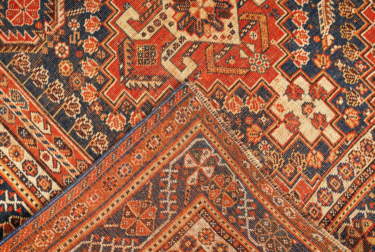 4x7 Brown and Rust Persian Rug