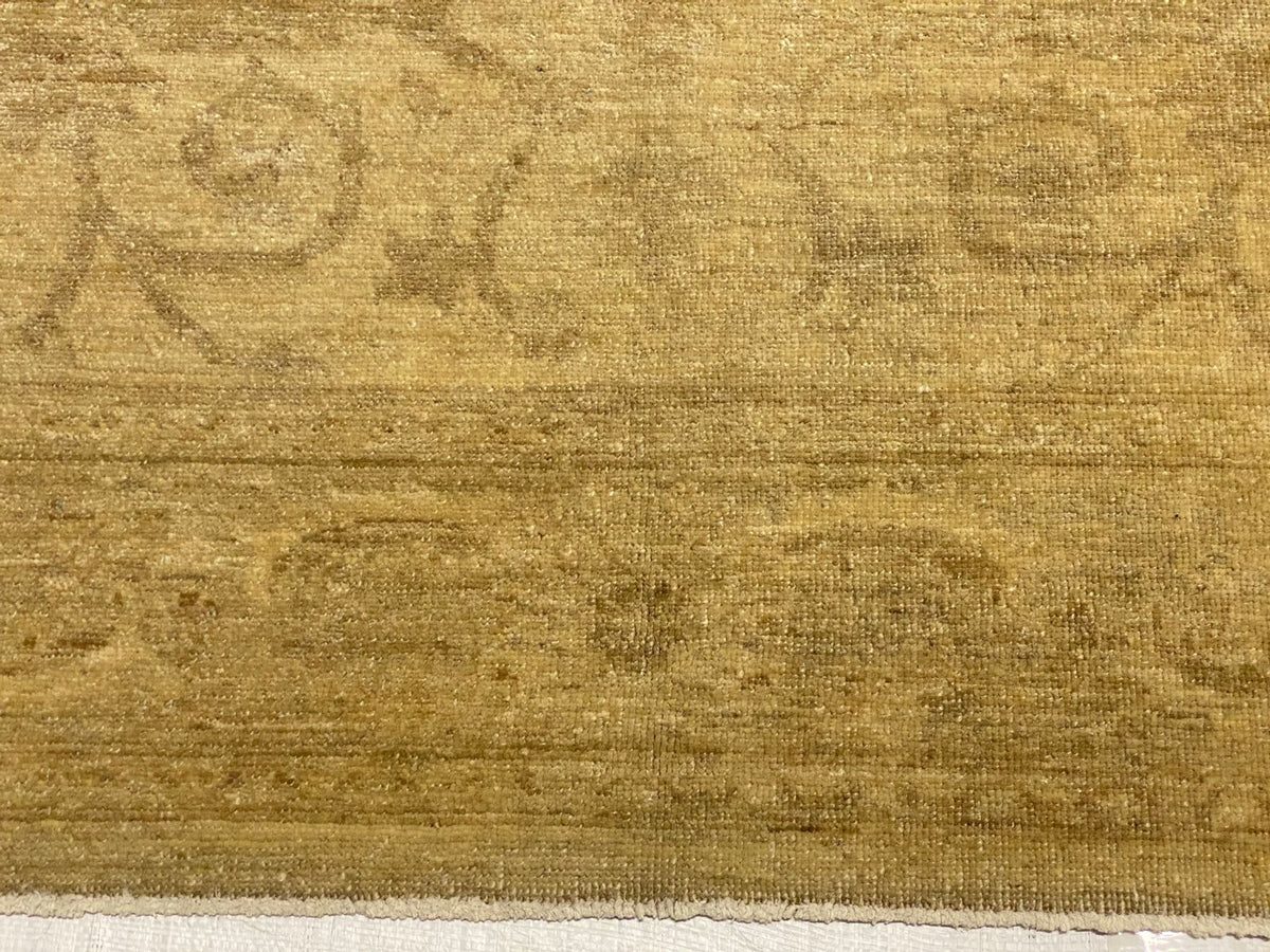 6x9 Beige And Blue Turkish Oushak Rug