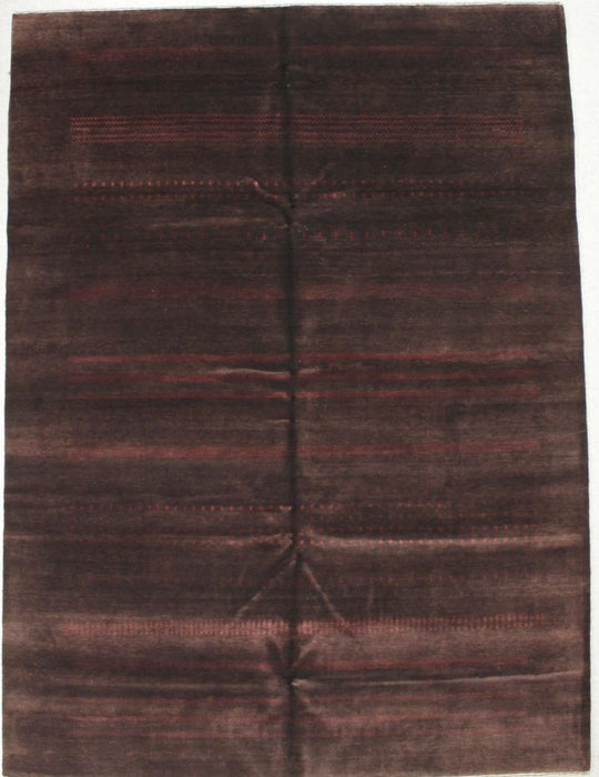 8x11 Purple and Brown Modern Contemporary Rug