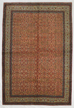 7x10 Pink and Ivory Turkish Traditional Rug