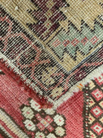 4x6 Red and Beige Turkish Tribal Rug