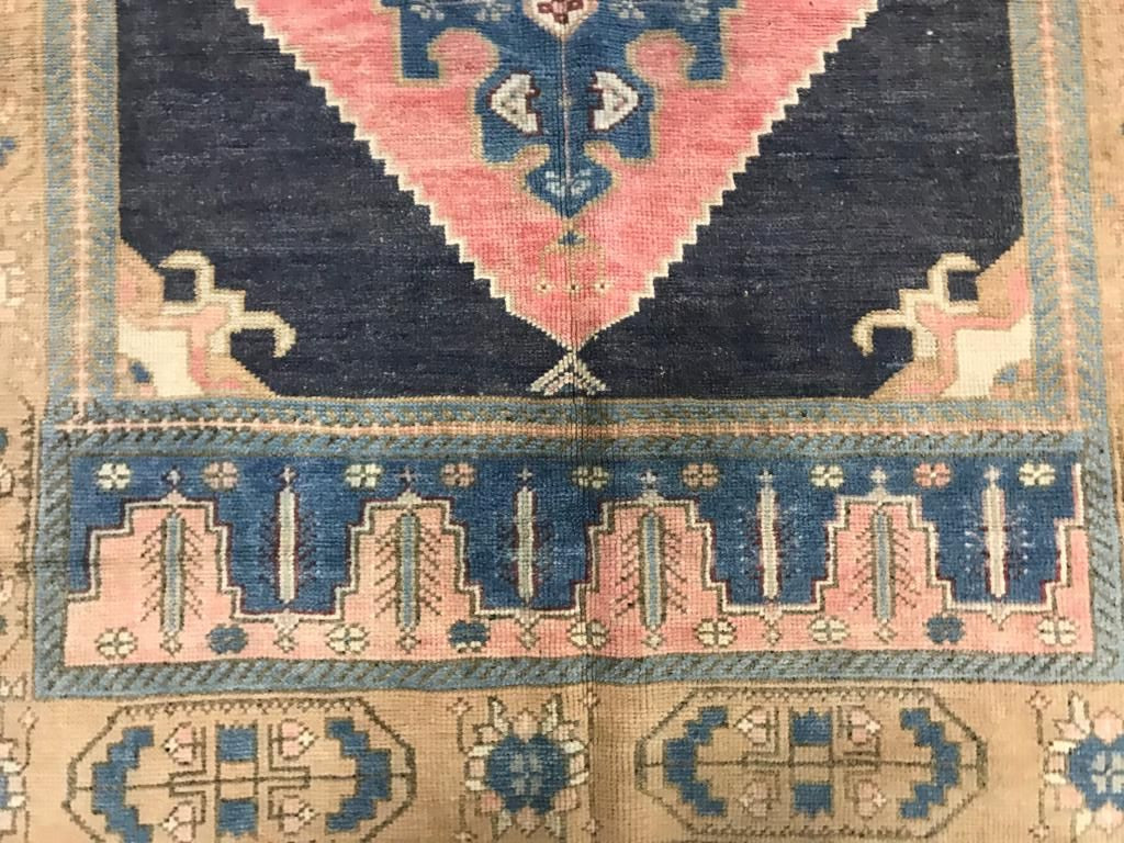 5x8 Pink and Purple Turkish Tribal Rug