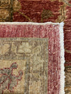 7x9 Red and Gold Turkish Oushak Rug