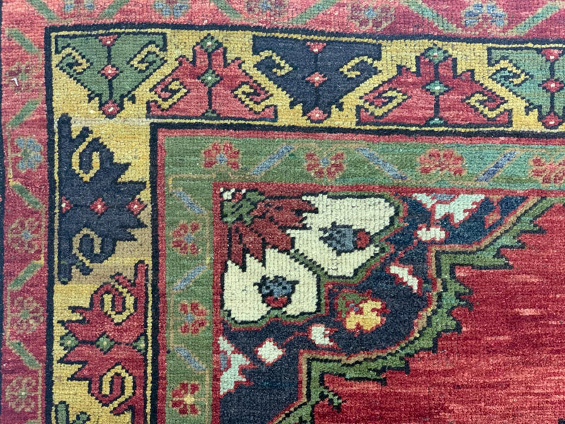 5x11 Red and Gold Turkish Tribal Runner
