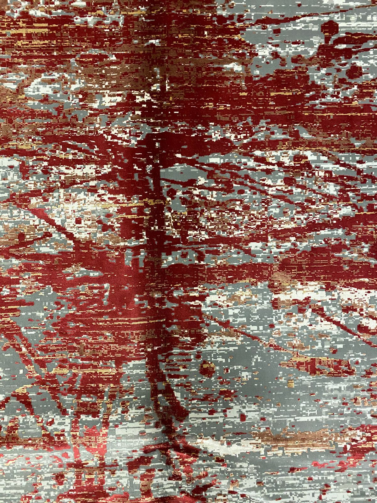 8x10 Red and Gray Turkish Antep Rug