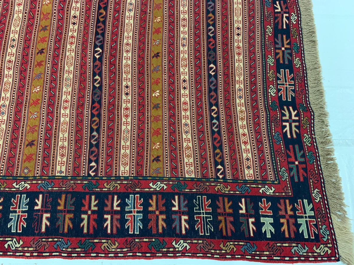 7x10 Multicolor Turkish Patchwork Rug
