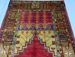 5x10 Red and Gold Turkish Tribal Runner