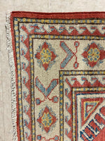 Vintage Handmade 3x8 Brown and Beige Anatolian Turkish Traditional Distressed Area Runner