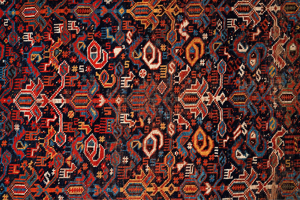 6x7 Brown and Brown Persian Tribal Rug