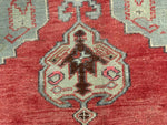 4x7 Red and Gray Turkish Tribal Rug