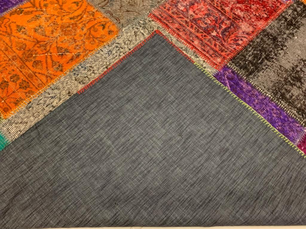 8x11 Multicolor Turkish Patchwork Rug