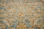 3x13 Beige and Blue Persian Tribal Runner